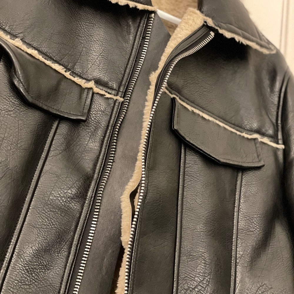 Zara Leather Jacket Medium